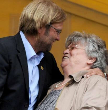 Norbert Klopp Wife Elisabeth Klopp with her son Jurgen Klopp